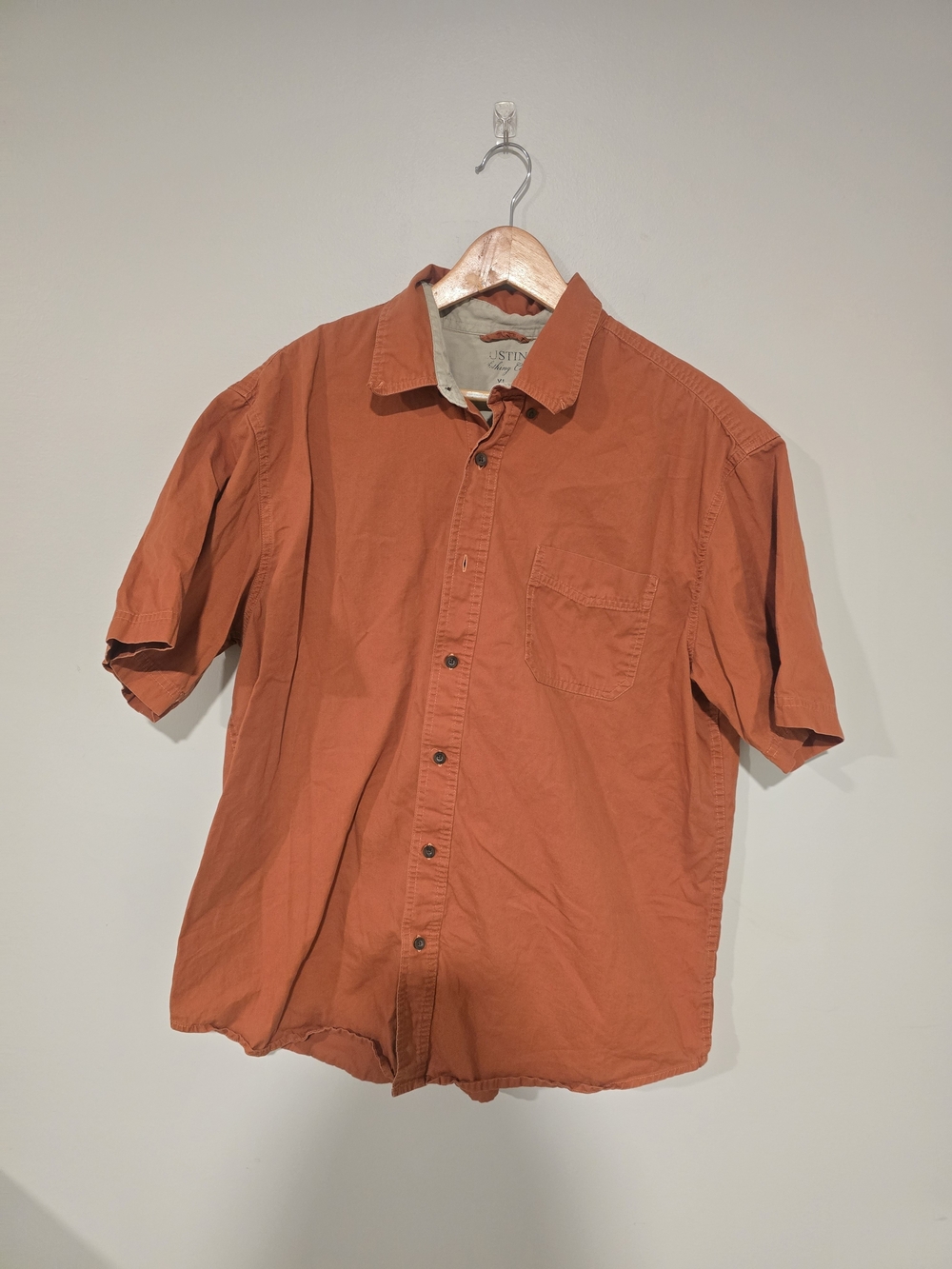 Austin Clothing Co. Short-Sleeve Button-Down Shirt - Burnt Orange